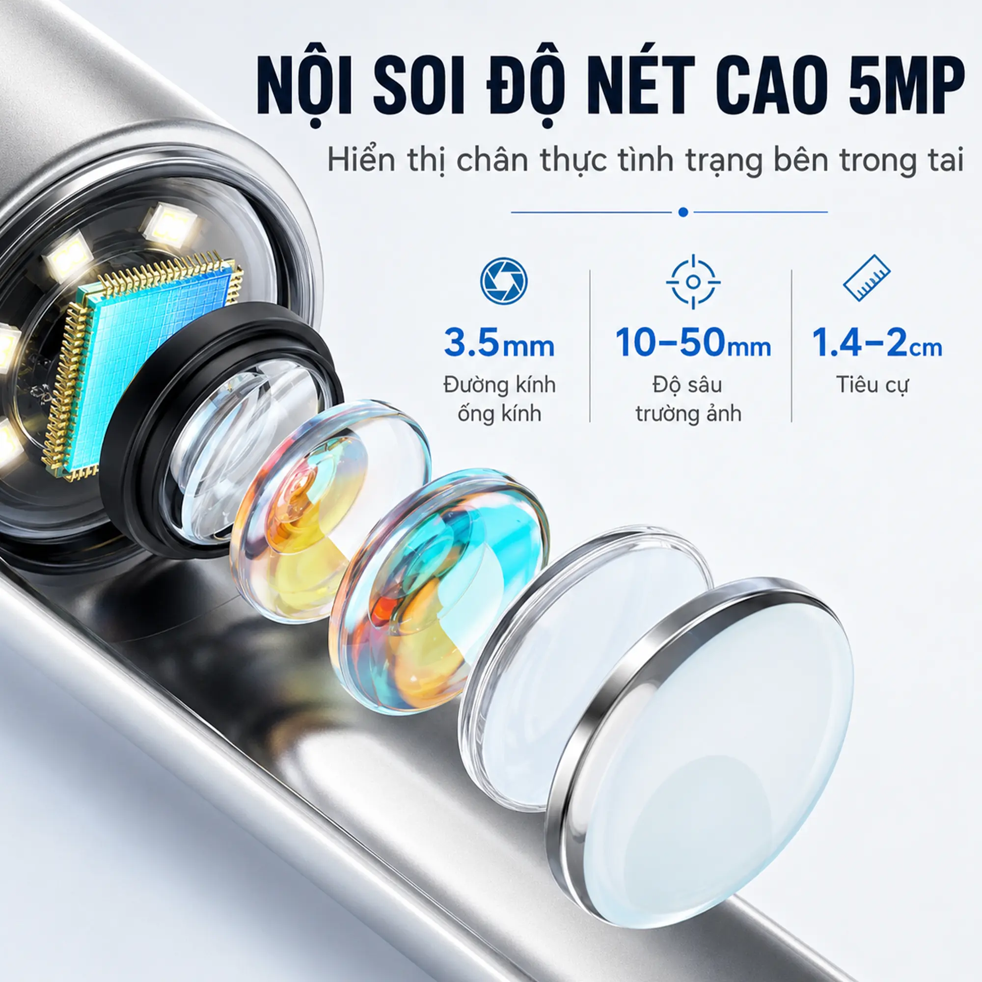 Máy lấy ráy tai, vệ sinh tai nghe